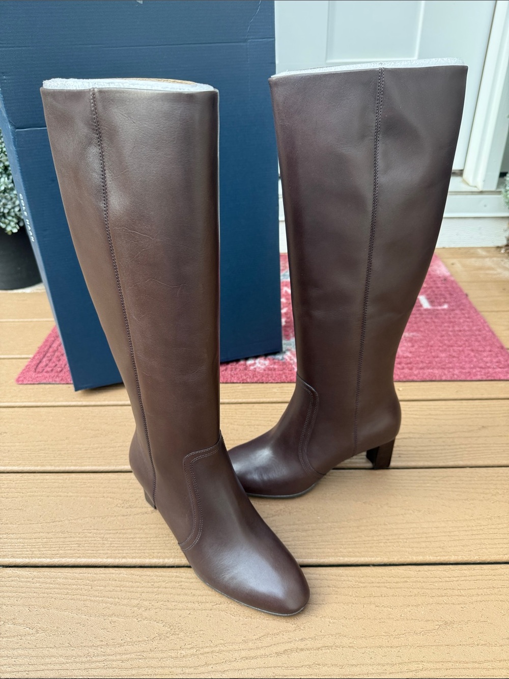 Cole Haan Women's Grand Ambition 2.0 Autumn Boots, Dark Chocolate Leather size 8
